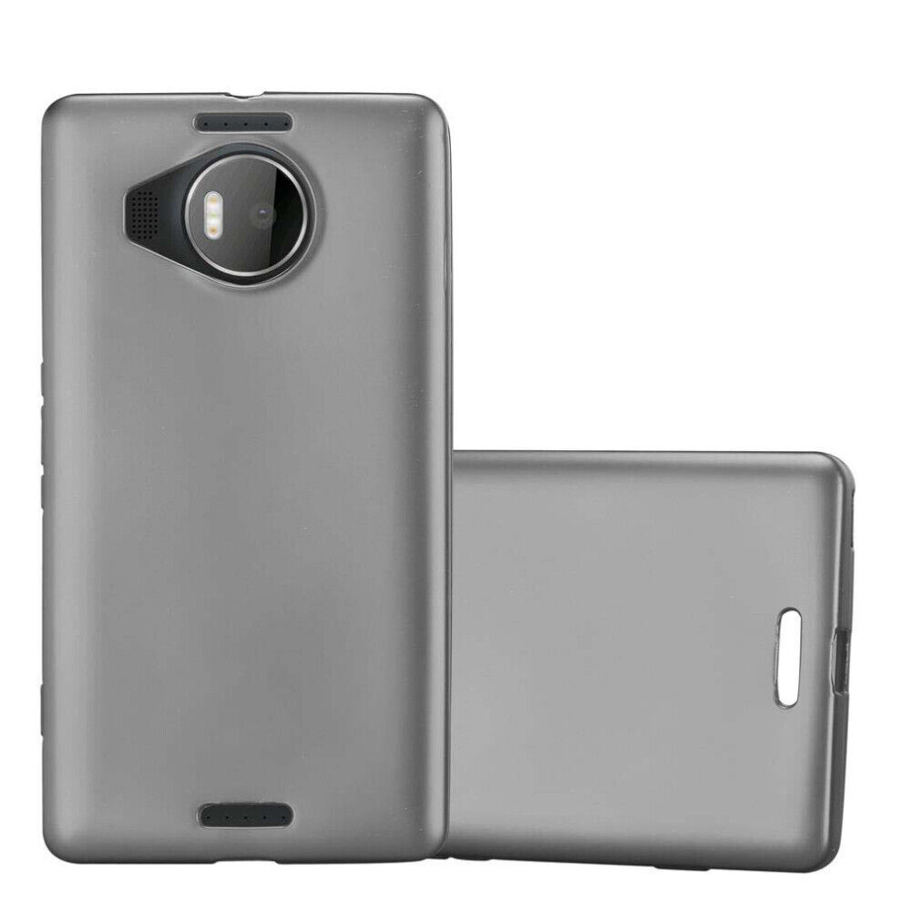 (METALLIC GREY) Cadorabo Case for Nokia Lumia 950 XL case cover