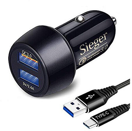 SENGEXIN USB Car Charger For Samsung Galaxy S20 S21 Plus Ultra FE 5G,S10 Lite S10E,Note 1