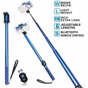 BMZX Extra Long Bluetooth Selfie Stick - Selfie Stick, Extendable up to 3M, Wireless Remote BMZX Extra Long Bluetooth Selfie Stick - Selfie Stick, Extendable up to 3M, Wireless Remote