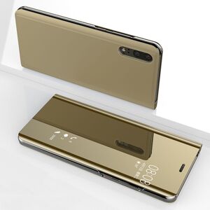Unbranded (Huawei P30, Gold) New Luxury Smart View Mirror Flip Stand Case Phone Cover For Unbranded (Huawei P30, Gold) New Luxury Smart View Mirror Flip Stand Case Phone Cover For
