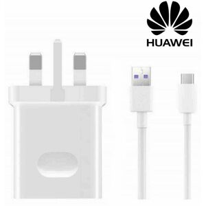 Huawei HW-050450B00 SuperCharge 4.5A White UK Charger with Type-C Data Cable Huawei HW-050450B00 SuperCharge 4.5A White UK Charger with Type-C Data Cable