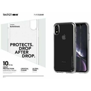tech21 BulletShield Pure Clear Protective Case Cover For iPhone XR (6.1") tech21 BulletShield Pure Clear Protective Case Cover For iPhone XR (6.1")