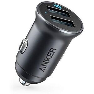 Anker Car Charger, Mini 24W 4.8A Metal Dual USB Car Charger, PowerDrive 2 Alloy Anker Car Charger, Mini 24W 4.8A Metal Dual USB Car Charger, PowerDrive 2 Alloy