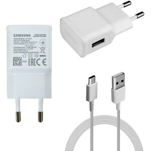 (Adapter & Cable) Samsung 2 Pin EU 2 Amp Adaptive Fast Mains Charger USB-C Data (Adapter & Cable) Samsung 2 Pin EU 2 Amp Adaptive Fast Mains Charger USB-C Data