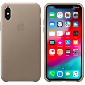 (Taupe) Apple Leather Case for Apple iPhone XS Max Retail (Taupe) Apple Leather Case for Apple iPhone XS Max Retail