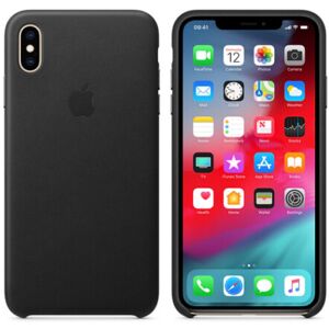 (Black) Apple Leather Case for Apple iPhone XS Max Retail (Black) Apple Leather Case for Apple iPhone XS Max Retail