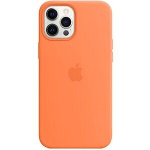 Apple Silicone Case with MagSafe (iPhone 12 Pro Max) - Kumquat Apple Silicone Case with MagSafe (iPhone 12 Pro Max) - Kumquat