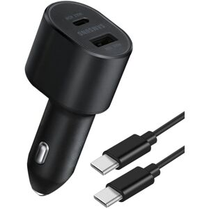 Car Charger 60W Original Samsung USB-C / USB Output USB-C Cable 1m Black Car Charger 60W Original Samsung USB-C / USB Output USB-C Cable 1m Black