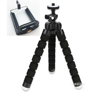 Unbranded (black and clip) Phone Tripod Holder, Clip Stand, Flexible Sponge, Octopus Mini Unbranded (black and clip) Phone Tripod Holder, Clip Stand, Flexible Sponge, Octopus Mini