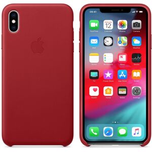 Apple iPhone XS Max Leather Case - Red Apple iPhone XS Max Leather Case - Red