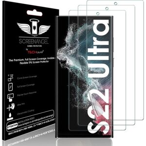 TECHGEAR [3 Pack Screen Protector fits Samsung Galaxy S22 Ultra 5G [Screen Angel TECHGEAR [3 Pack Screen Protector fits Samsung Galaxy S22 Ultra 5G [Screen Angel
