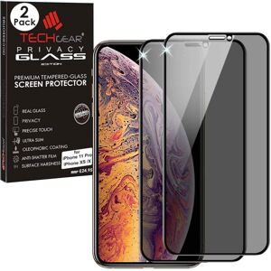 TECHGEAR [2 Pack Anti Spy Screen Protector for iPhone 11 Pro, iPhone XS/X - PRIV TECHGEAR [2 Pack Anti Spy Screen Protector for iPhone 11 Pro, iPhone XS/X - PRIV