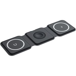 Unbranded (Black) Foldable 3 in 1 15W Magsafe Magnetic Wireless Charger Pad For iPhone App Unbranded (Black) Foldable 3 in 1 15W Magsafe Magnetic Wireless Charger Pad For iPhone App