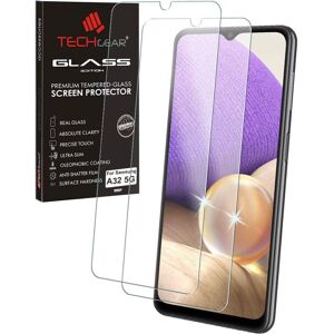 TECHGEAR 2 Pack GLASS Edition Compatible with Samsung Galaxy A32 5G, Tempered Gl TECHGEAR 2 Pack GLASS Edition Compatible with Samsung Galaxy A32 5G, Tempered Gl