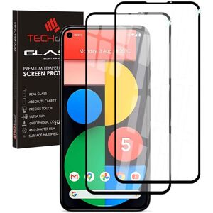TECHGEAR [2 Pack GLASS Edition Compatible for Google Pixel 5, Tempered Glass Scr TECHGEAR [2 Pack GLASS Edition Compatible for Google Pixel 5, Tempered Glass Scr