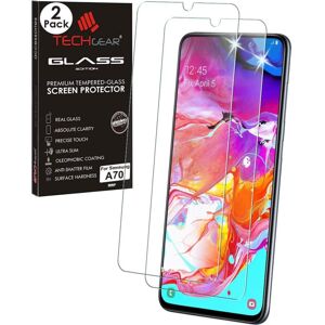 TECHGEAR 2 Pack GLASS Edition Compatible with Samsung Galaxy A70, Tempered Glass TECHGEAR 2 Pack GLASS Edition Compatible with Samsung Galaxy A70, Tempered Glass