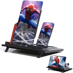 Unbranded (Black) Phone Screen Magnifier 12 Inch 3d Screen Enlarger Holder With Remote Con Unbranded (Black) Phone Screen Magnifier 12 Inch 3d Screen Enlarger Holder With Remote Con