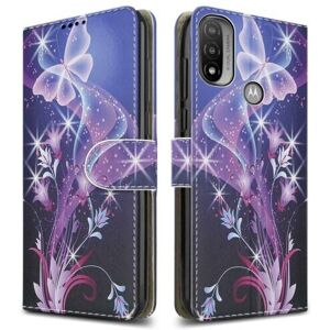 Romolux Motorola Moto E20 Case Slim Leather Wallet Flip Shockproof Stand Phone Cover ((B Romolux Motorola Moto E20 Case Slim Leather Wallet Flip Shockproof Stand Phone Cover ((B