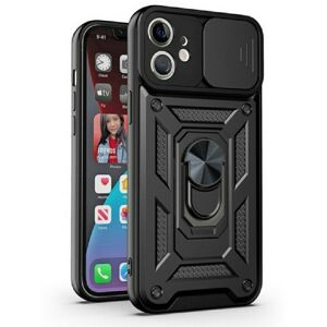 Unbranded Armor Holder Shockproof Case for iPhone 12 - Black TPU/PC Protective Cover Unbranded Armor Holder Shockproof Case for iPhone 12 - Black TPU/PC Protective Cover