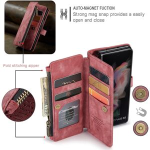 Unbranded (Red, Samsung Z Fold4 5G) Leather Phone Case Magnetic Wallet Phone Cover For Sam Unbranded (Red, Samsung Z Fold4 5G) Leather Phone Case Magnetic Wallet Phone Cover For Sam