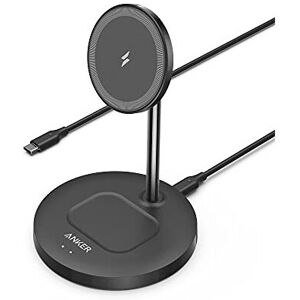 Anker Wireless Charging Stand, PowerWave 2-in-1 Magnetic Stand Lite with 5 ft US Anker Wireless Charging Stand, PowerWave 2-in-1 Magnetic Stand Lite with 5 ft US