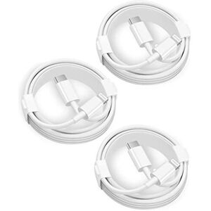 Unique iPhone 20W Fast Charger Cable, Apple MFi Certified 3 Pack USB-C to Lightning Cab Unique iPhone 20W Fast Charger Cable, Apple MFi Certified 3 Pack USB-C to Lightning Cab