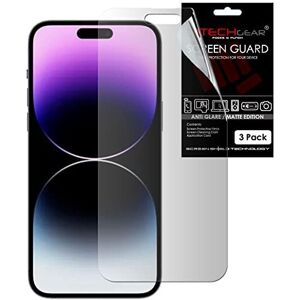 TECHGEAR 3-Pack Matte Anti-Glare Screen Protectors for iPhone 14 Pro Max (6.7-in TECHGEAR 3-Pack Matte Anti-Glare Screen Protectors for iPhone 14 Pro Max (6.7-in