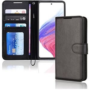 Techgear Samsung Galaxy A53 5G Leather Wallet Case, Flip Protective Cover with Wallet Car Techgear Samsung Galaxy A53 5G Leather Wallet Case, Flip Protective Cover with Wallet Car