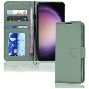 Techgear (Green) Samsung Galaxy S23 Leather Wallet Case, Flip Protective Cover with Walle Techgear (Green) Samsung Galaxy S23 Leather Wallet Case, Flip Protective Cover with Walle