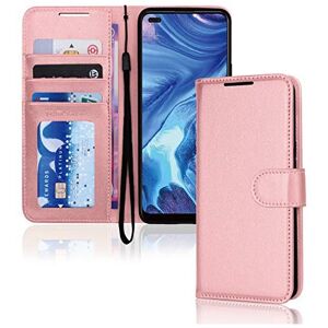 (Rose Gold) TECHGEAR PU Leather Wallet Case for Oppo Reno4 Z 5G, Flip Protective (Rose Gold) TECHGEAR PU Leather Wallet Case for Oppo Reno4 Z 5G, Flip Protective