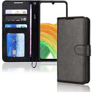 Techgear (Black) Samsung Galaxy A33 5G Leather Wallet Case, Flip Protective Cover with Wa Techgear (Black) Samsung Galaxy A33 5G Leather Wallet Case, Flip Protective Cover with Wa