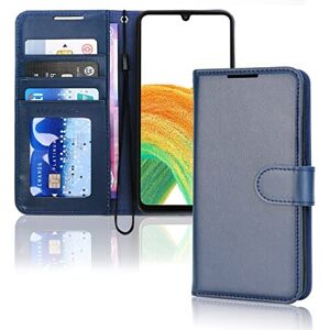 Techgear (Blue) Samsung Galaxy A33 5G Leather Wallet Case, Flip Protective Cover with Wal Techgear (Blue) Samsung Galaxy A33 5G Leather Wallet Case, Flip Protective Cover with Wal