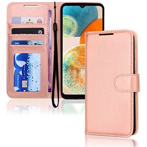 Techgear (Rose Gold) Samsung Galaxy A23 5G Leather Wallet Case, Flip Protective Cover wit Techgear (Rose Gold) Samsung Galaxy A23 5G Leather Wallet Case, Flip Protective Cover wit