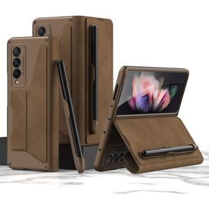 Unbranded (Brown) Leather Wallet Case Shockproof Cover With S Pen Holder For Samsung Galax Unbranded (Brown) Leather Wallet Case Shockproof Cover With S Pen Holder For Samsung Galax