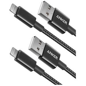 Anker iPhone Charger Cable 2Pack 6ft Lightning Cable Premium Nylon USBA to Lightning C Anker iPhone Charger Cable 2Pack 6ft Lightning Cable Premium Nylon USBA to Lightning C