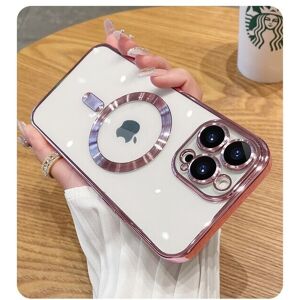 DIAO (For iPhone 11Pro Max, Pink) Fashion Transparent Magnetic Wireless Charging Case DIAO (For iPhone 11Pro Max, Pink) Fashion Transparent Magnetic Wireless Charging Case