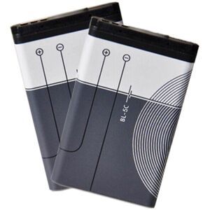 Unbranded (2pcs) New Bl-5c 1020mah Mobile Phone Battery For Nokia Bl-5c 1100 6600 6230 110 Unbranded (2pcs) New Bl-5c 1020mah Mobile Phone Battery For Nokia Bl-5c 1100 6600 6230 110