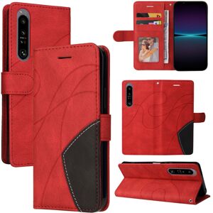GANGXUN (Red) Sony Xperia 1 IV Case Stand View Magnetic Clasp Book Leather Wallet Case F GANGXUN (Red) Sony Xperia 1 IV Case Stand View Magnetic Clasp Book Leather Wallet Case F