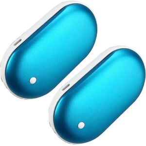Unbranded (Blue) 2 Pack Rechargeable Hand Warmers Usb Power Bank Electric Pocket Heater Wa Unbranded (Blue) 2 Pack Rechargeable Hand Warmers Usb Power Bank Electric Pocket Heater Wa