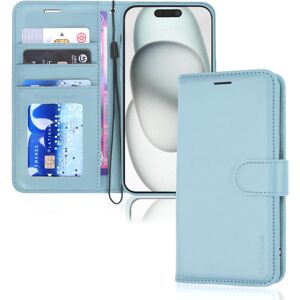 Techgear Apple iPhone 15 Leather Wallet Case, Flip Protective Case Cover with Wallet Card Techgear Apple iPhone 15 Leather Wallet Case, Flip Protective Case Cover with Wallet Card
