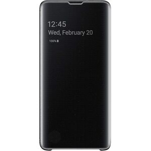 Unbranded For Samsung Galaxy S10 Protective Clear View Folio Cover Case - Black Unbranded For Samsung Galaxy S10 Protective Clear View Folio Cover Case - Black