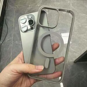 Unbranded (For iPhone 15, GRAY) Navy Blue Clear Case For Magsafe Wireless Charging iPhone Unbranded (For iPhone 15, GRAY) Navy Blue Clear Case For Magsafe Wireless Charging iPhone