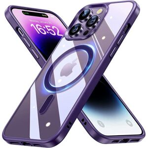 Unbranded (For iPhone 12, Dark purple) Navy Blue Clear Case For Magsafe Wireless Charging Unbranded (For iPhone 12, Dark purple) Navy Blue Clear Case For Magsafe Wireless Charging