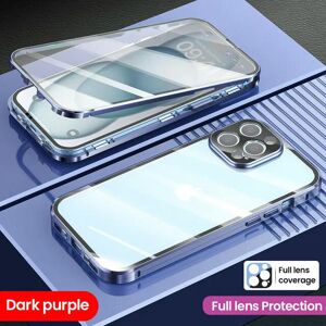 Unbranded (For iPhone 15 Pro, Dark Purple) 360 Full Metal Magnetic Case For iPhone 15 14 1 Unbranded (For iPhone 15 Pro, Dark Purple) 360 Full Metal Magnetic Case For iPhone 15 14 1