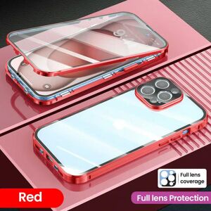 Unbranded (For iPhone 12 Pro, Red) 360 Full Metal Magnetic Case For iPhone 15 14 13 12 11 Unbranded (For iPhone 12 Pro, Red) 360 Full Metal Magnetic Case For iPhone 15 14 13 12 11