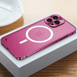 Unbranded (For iphone 12 mini, Magnetic Red) Metal Phone Case For IPhone 12 13 14 15 Pro M Unbranded (For iphone 12 mini, Magnetic Red) Metal Phone Case For IPhone 12 13 14 15 Pro M