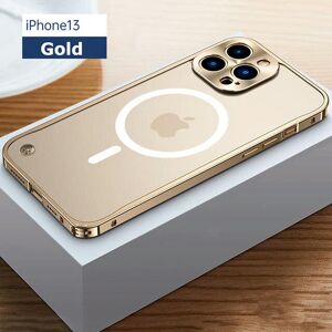 Unbranded (For iphone 12, Magnetic Gold) Metal Phone Case For IPhone 12 13 14 15 Pro Max C Unbranded (For iphone 12, Magnetic Gold) Metal Phone Case For IPhone 12 13 14 15 Pro Max C