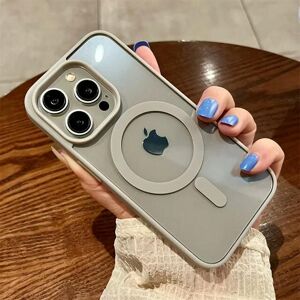 Unbranded (For iPhone 15Pro Max, Gray) Luxury Shockproof For Magsafe Wireless Charge Case Unbranded (For iPhone 15Pro Max, Gray) Luxury Shockproof For Magsafe Wireless Charge Case