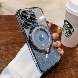 Unbranded (For iPhone 11ProMax, Blue) Gradual Glitter Folding Ring Holder Magnetic Case fo Unbranded (For iPhone 11ProMax, Blue) Gradual Glitter Folding Ring Holder Magnetic Case fo