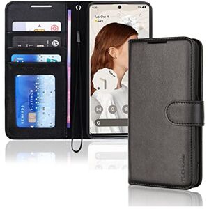 Techgear (Black) Pixel 7 pro Wallet Case, Flip Protective Cover with Card Holder, Stand a Techgear (Black) Pixel 7 pro Wallet Case, Flip Protective Cover with Card Holder, Stand a